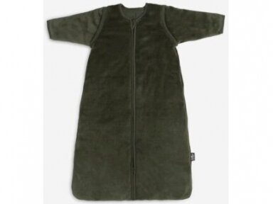Jollein kūdikio miegmaišis su nusegamomis rankovėmis Velvet Leaf Green 110cm