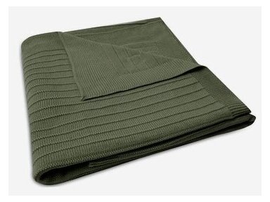 Jollein megztas pledas Pure Knit 100x150 cm Leaf Green GOTS