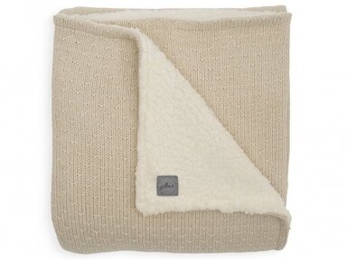 Jollein Pledas Teddy Bliss Knit Nougat 75x100 cm. Jollein Pledas Teddy Bliss Knit Nougat 75x100 cm.