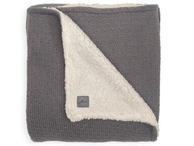 Jollein Pledas Teddy Bliss Storm Grey 75x100 cm. Jollein Pledas Teddy Bliss Storm Grey 75x100 cm.