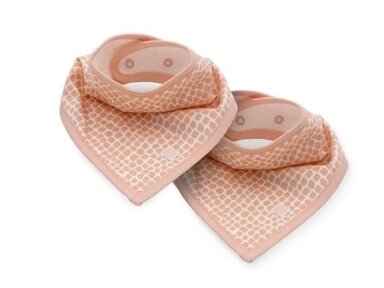 Jollein seilinukas Bandana Snake Pale Pink 2 vnt. Jollein seilinukas Bandana Snake Pale Pink 2 vnt.