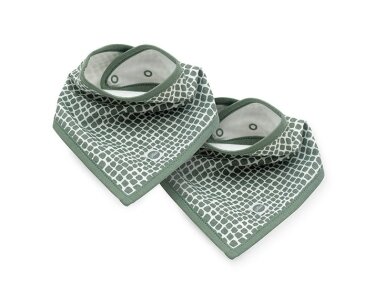 Jollein seilinukas Bandana Snake Ash Green 2 vnt. Jollein seilinukas Bandana Snake Ash Green 2 vnt.