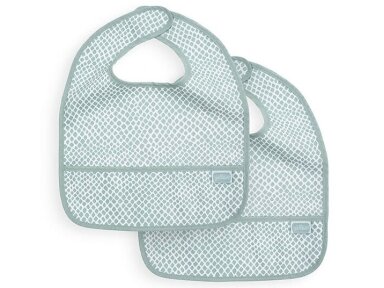 Jollein seilinukas Bib su kišene Snake Soft Green 2 vnt. Jollein seilinukas Bib su kišene Snake Soft Green 2 vnt.