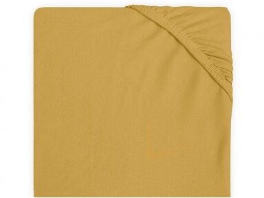 Трикотажная простыня Jollein 80x40 Горчичная