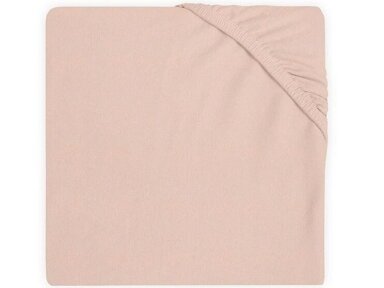 Jollein trikotažinė paklodė su guma Jersey Pale Pink 40x80