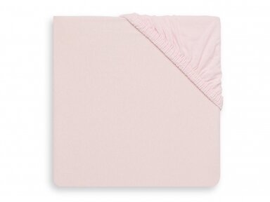 Трикотажная простыня Jollein на резинке Jersey Soft Pink 40x80 см
