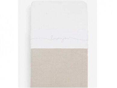 Sheet Crib 75x100cm Love you Nougat 2 Sheet Crib 75x100cm Love you Nougat 2