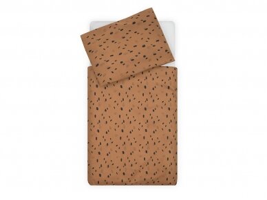 Комплект одеяла и наволочки Jollein Spot Caramel 100x140 см.