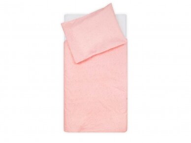 Jollein antklodės ir pagalvės užvalkalų komplektas Mini Dots Blush Pink 100x140 cm. Jollein antklodės ir pagalvės užvalkalų komplektas Mini Dots Blush Pink 100x140 cm.