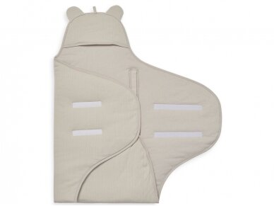 Jollein autokėdutės ir lopšio užklotas Basic Stripe Nougat