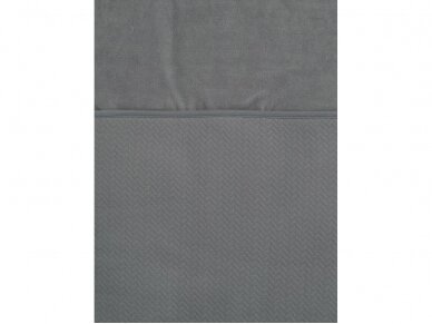 Jollein Brick Velvet Grey vokelis auomobilinei kėdutei, lopšiukui 3 Jollein Brick Velvet Grey vokelis auomobilinei kėdutei, lopšiukui 3