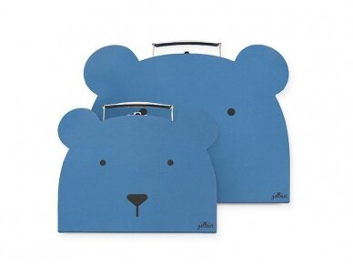Чемоданчики Jollein Animal Club Steel Blue 2 шт Чемоданчики Jollein Animal Club Steel Blue 2 шт