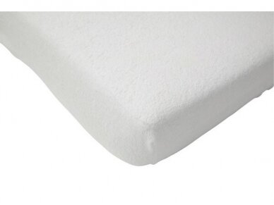 Фланелевая простыня Jollein с резинкой Molton White 50x90 1 Фланелевая простыня Jollein с резинкой Molton White 50x90 1