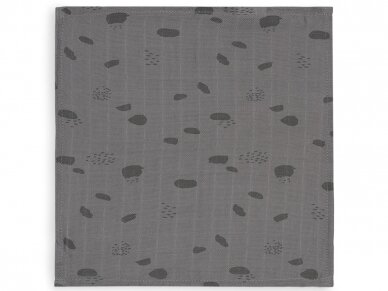 Jollein muslino merliukai 31x31 cm Spot Storm Grey 3vnt 1 Jollein muslino merliukai 31x31 cm Spot Storm Grey 3vnt 1