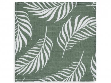 Комплект муслиновых пелёнок Jollein 115x115 Nature Ash Green 2 шт 1