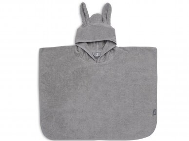 Jollein kilpinis pončas su gobtuvu Storm Grey Jollein kilpinis pončas su gobtuvu Storm Grey