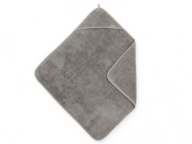 Jollein kilpinis rankšluostis su gobtuvu Terry Storm Grey 75x75 cm 1 Jollein kilpinis rankšluostis su gobtuvu Terry Storm Grey 75x75 cm 1