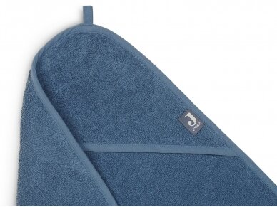 Jollein kilpinis rankšluostis su gobtuvu Terry Jeans Blue 75x75 cm 3