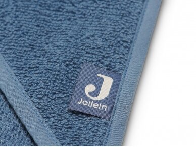 Jollein kilpinis rankšluostis su gobtuvu Terry Jeans Blue 75x75 cm 4 Jollein kilpinis rankšluostis su gobtuvu Terry Jeans Blue 75x75 cm 4