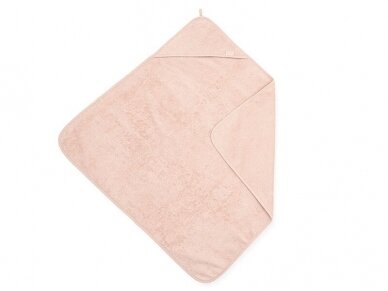 Jollein kilpinis rankšluostis su gobtuvu Terry Pale Pink 75x75 cm 1 Jollein kilpinis rankšluostis su gobtuvu Terry Pale Pink 75x75 cm 1