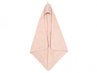 Jollein kilpinis rankšluostis su gobtuvu Terry Pale Pink 75x75 cm Jollein kilpinis rankšluostis su gobtuvu Terry Pale Pink 75x75 cm