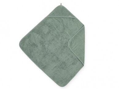 Jollein kilpinis rankšluostis su gobtuvu Terry Ash Green 75x75 cm 1 Jollein kilpinis rankšluostis su gobtuvu Terry Ash Green 75x75 cm 1