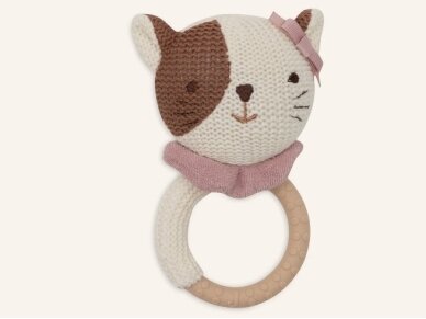 Jollein kramtukas barškutis Cat Jill