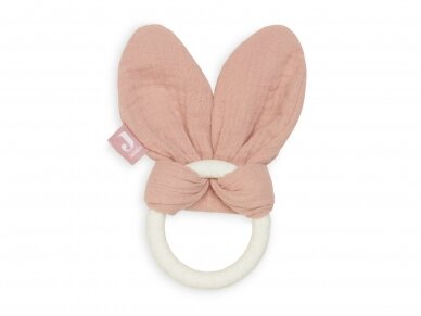 Игрушка для прорезывания зубов Jollein Bunny Ears - Rosewood Игрушка для прорезывания зубов Jollein Bunny Ears - Rosewood