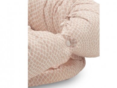 Jollein kūdikio lizdelis Snake Pale Pink 2 Jollein kūdikio lizdelis Snake Pale Pink 2