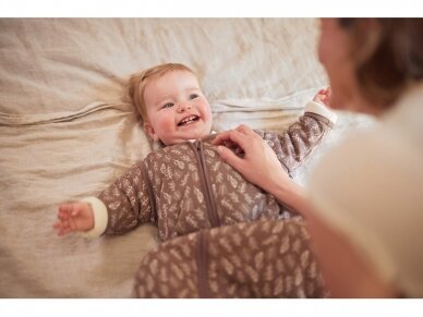 Jollein kūdikio miegmaišis su nusegamomis rankovėmis Meadow Chestnut 110 cm 5
