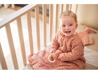 Jollein kūdikio miegmaišis su nusegamomis rankovėmis Meadow Rosewood 90 cm 4
