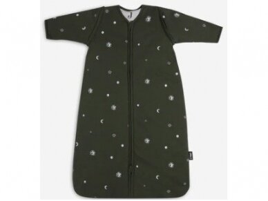 Jollein kūdikio miegmaišis su nusegamomis rankovėmis Stargaze Leaf Green 110cm