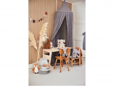 Jollein lovytės baldakimas Storm Gray 245cm 1 Jollein lovytės baldakimas Storm Gray 245cm 1