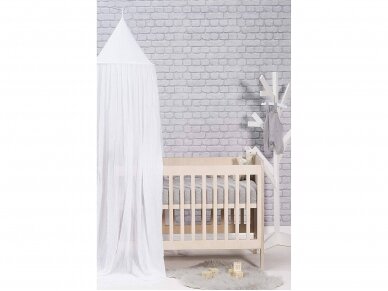 Jollein lovytės baldakimas White 245cm 1 Jollein lovytės baldakimas White 245cm 1