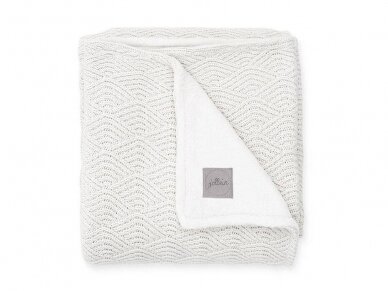 Jollein megztas pledas River knit 100x150cm Pale Pink Jollein megztas pledas River knit 100x150cm Pale Pink