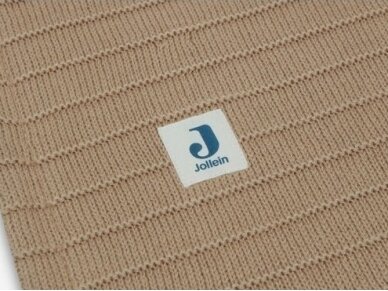 Jollein megztas pledas Pure Knit 100x150 cm Biscuit Velvet GOTS 2 Jollein megztas pledas Pure Knit 100x150 cm Biscuit Velvet GOTS 2