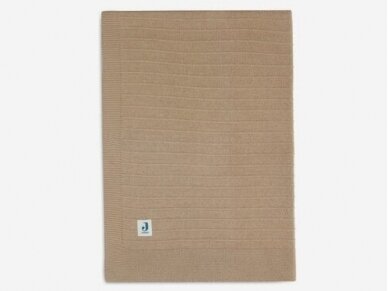 Blanket Children's Bed 100x150cm Pure Knit Biscuit GOTS 1 Blanket Children's Bed 100x150cm Pure Knit Biscuit GOTS 1
