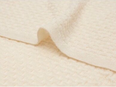 Jollein merino vilnos pledukas 100x150 cm Weave Knit Oatmeal 3 Jollein merino vilnos pledukas 100x150 cm Weave Knit Oatmeal 3