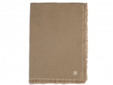 Jollein muslino pledas 75x100 cm Fringe Biscuit 1