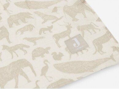 Jollein muslino audinio vystyklų rinkinys 115x115 Animals Nougat 2vnt. 2 Jollein muslino audinio vystyklų rinkinys 115x115 Animals Nougat 2vnt. 2