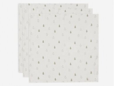 Jollein cloth Hydrophil 70x70cm Happy Miffy Olive Green 3 pieces Jollein cloth Hydrophil 70x70cm Happy Miffy Olive Green 3 pieces