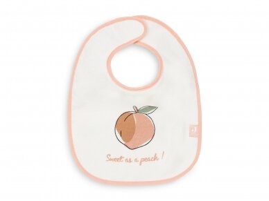 Jollein neperšlampamų seilinukų rinkinys Bib Peach Pink 3 vnt. 3 Jollein neperšlampamų seilinukų rinkinys Bib Peach Pink 3 vnt. 3