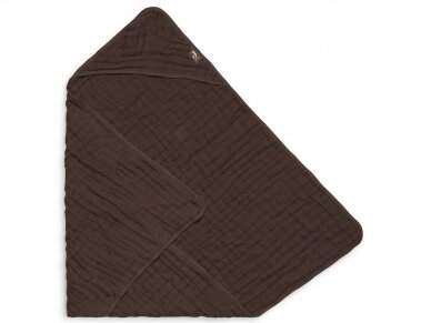 Хлопковое полотенце с капюшоном Jollein 75 x 75 см Каштановый 1