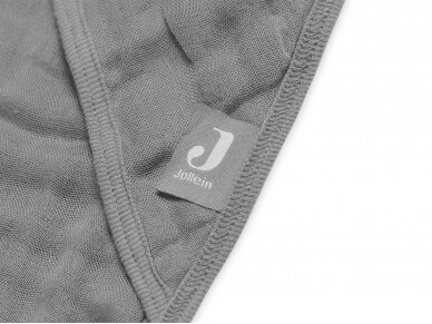 Хлопковое полотенце с капюшоном Jollein 75 x75 cm Storm Grey 4