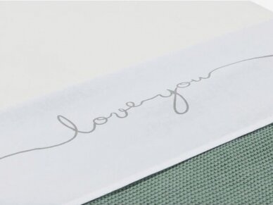 Sheet Crib 75x100cm Love you Grey 1 Sheet Crib 75x100cm Love you Grey 1
