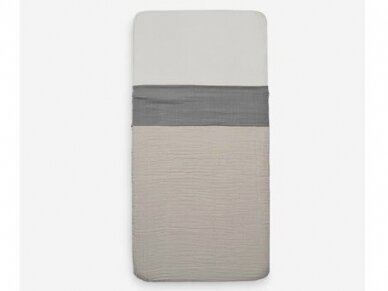 Sheet Crib 120*150cm Wrinkled Storm grey  2
