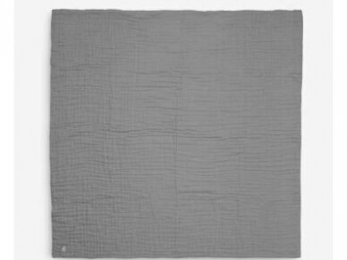 Blanket Cot Wrinkled 120x120cm Storm Grey 1