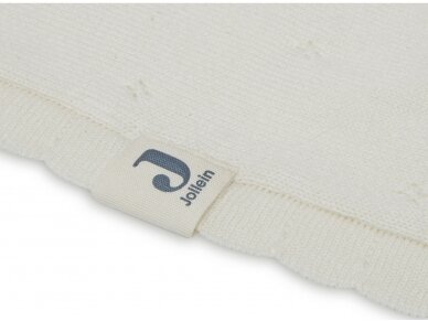 Jollein Pointelle pledas 75x100 cm Ivory 3 Jollein Pointelle pledas 75x100 cm Ivory 3
