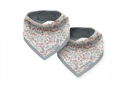 Нагрудник Jollein Bandana Bloom 2 шт Нагрудник Jollein Bandana Bloom 2 шт