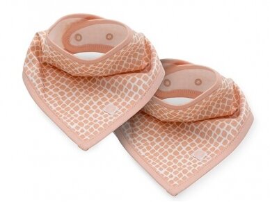 Нагрудник Jollein Bandana Snake Pale Pink 2 шт 3 Нагрудник Jollein Bandana Snake Pale Pink 2 шт 3